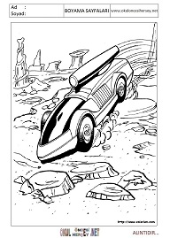 Hot-wheels boyama sayfaları